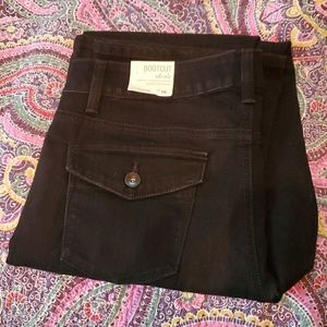14 Long Sonoma Flap Pocket Black Bootcut Jeans